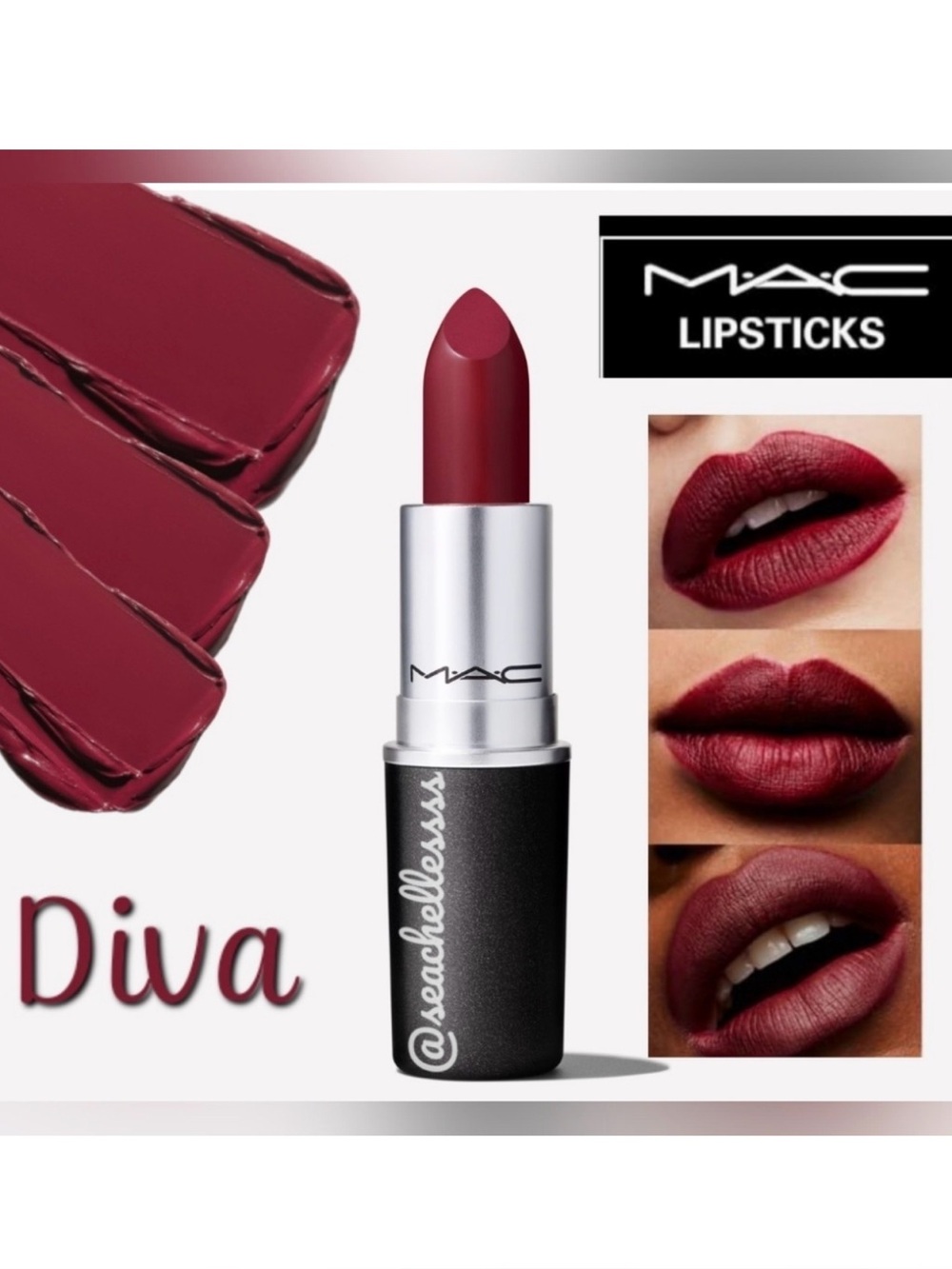 Mac Cosmetics Matte Lipstick | Diva | Brand New in Box | Authentic